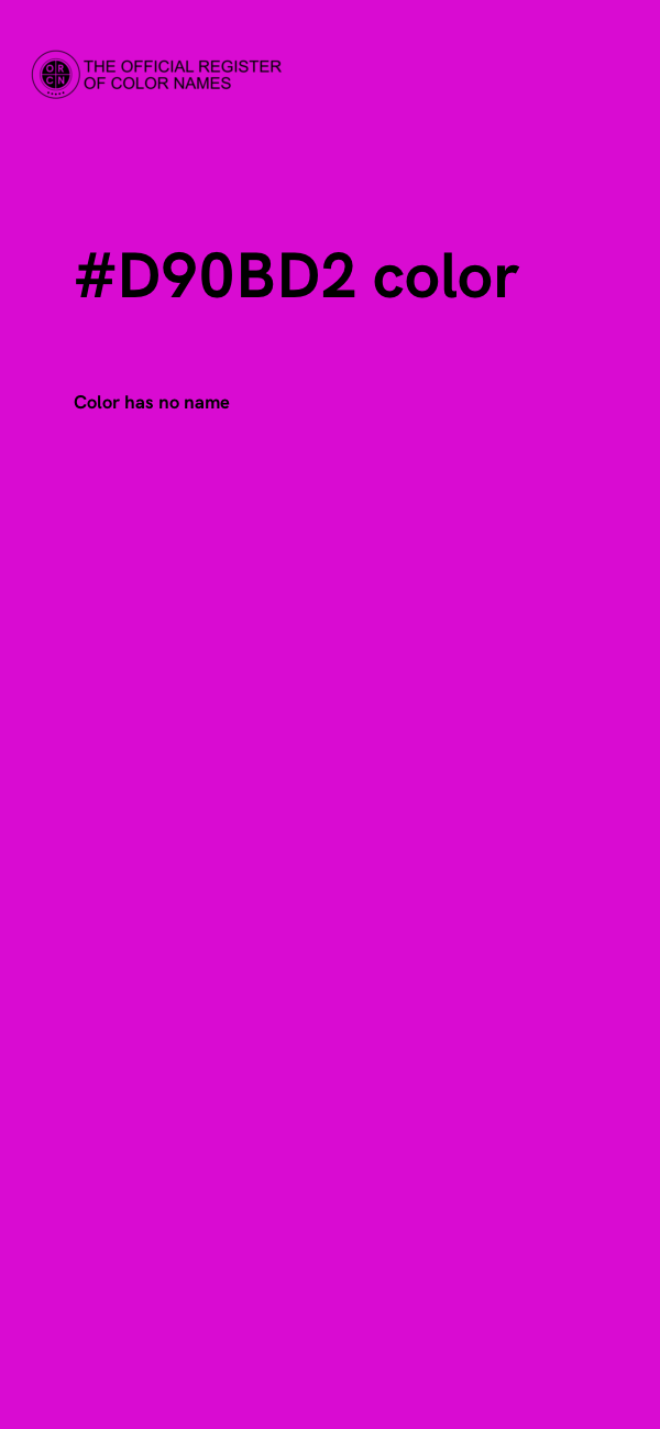 #D90BD2 color image
