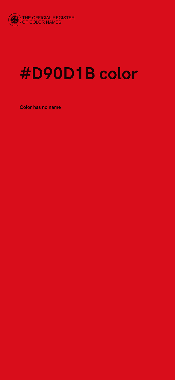 #D90D1B color image