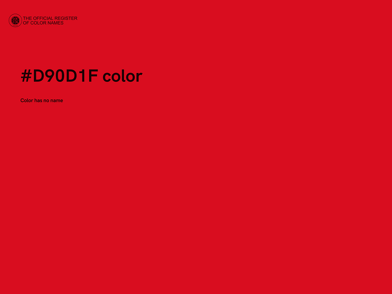 #D90D1F color image
