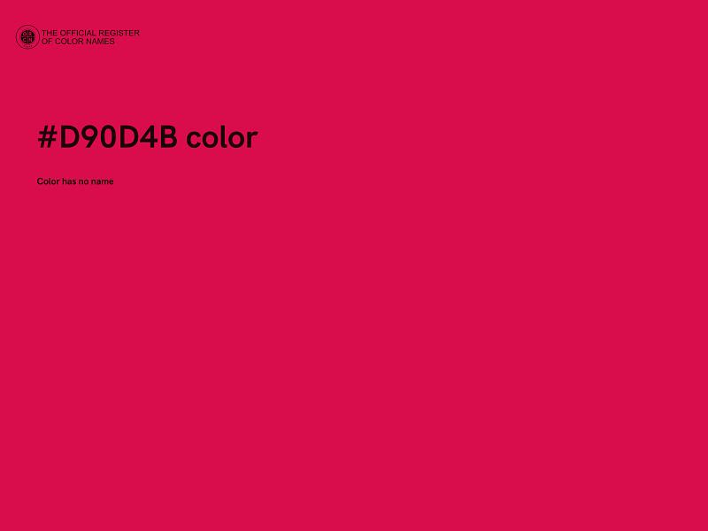 #D90D4B color image