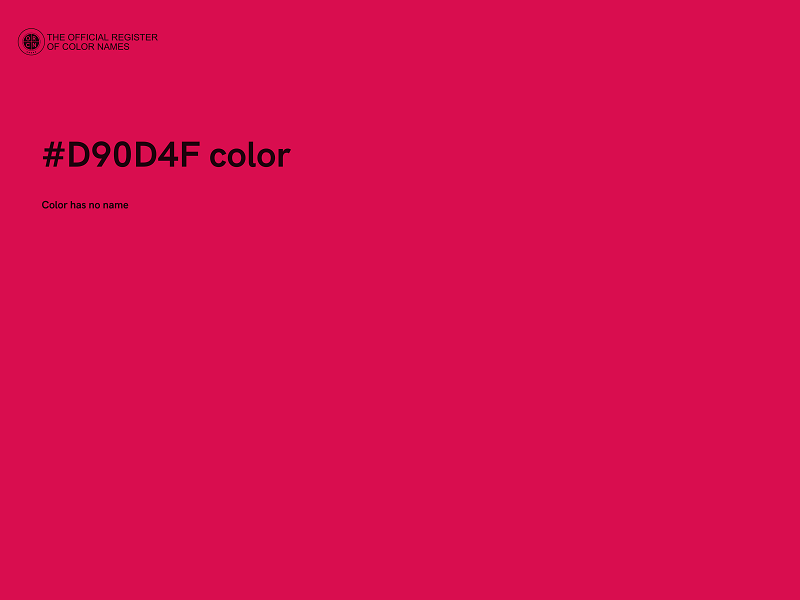 #D90D4F color image