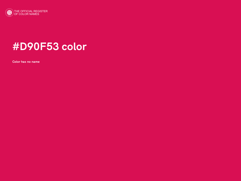 #D90F53 color image