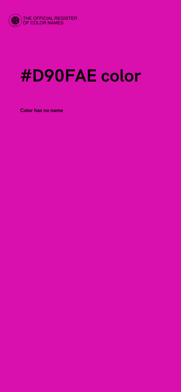 #D90FAE color image