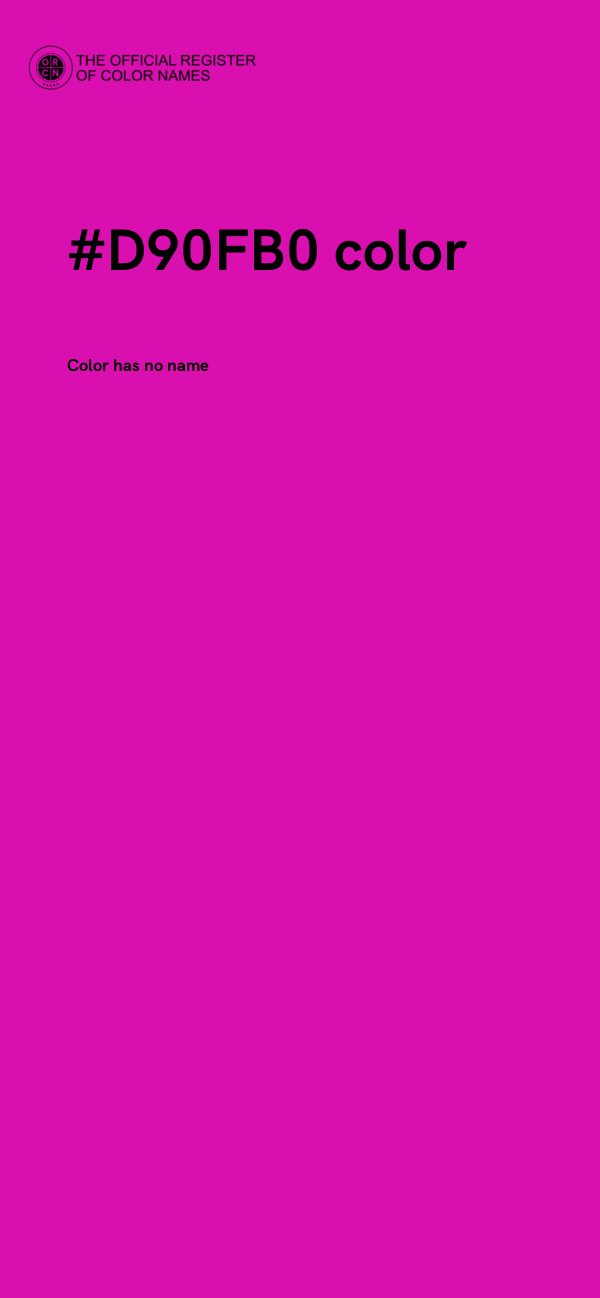 #D90FB0 color image