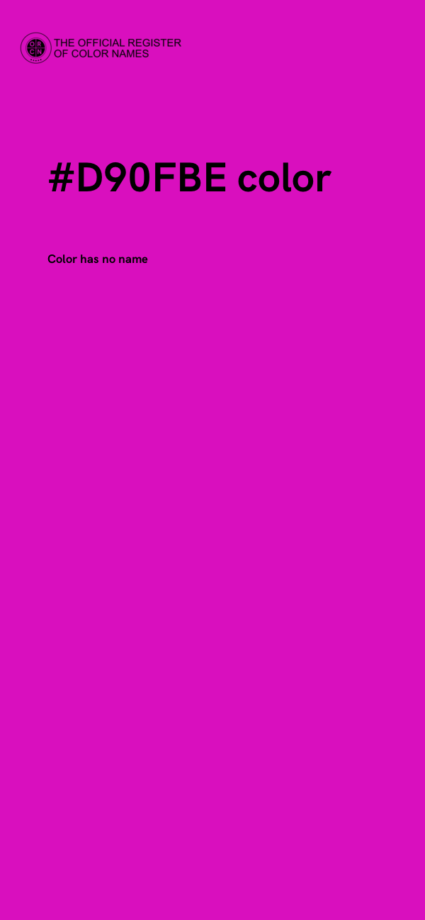 #D90FBE color image