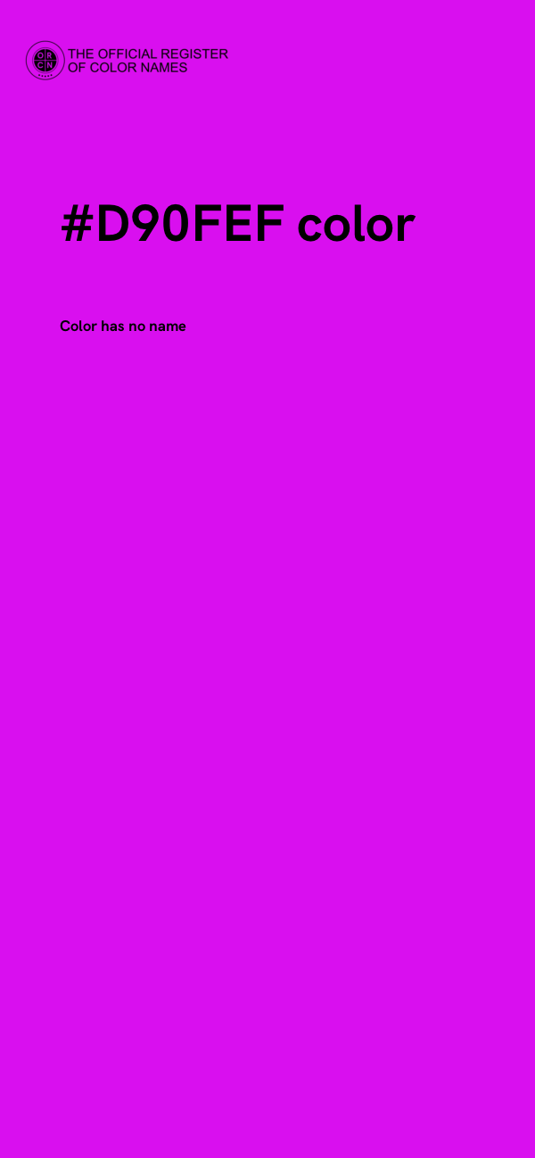 #D90FEF color image