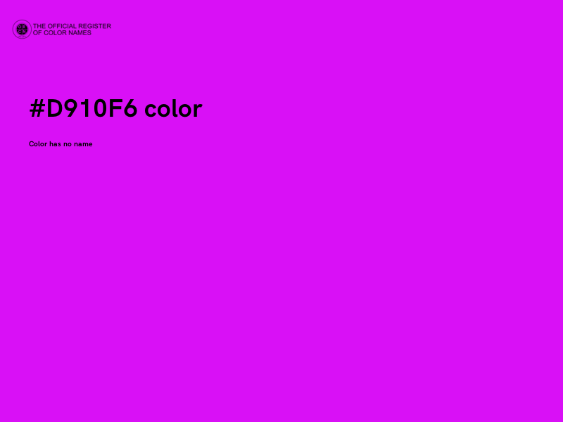 #D910F6 color image