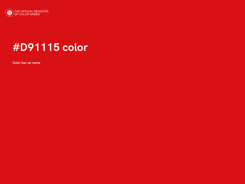 #D91115 color image