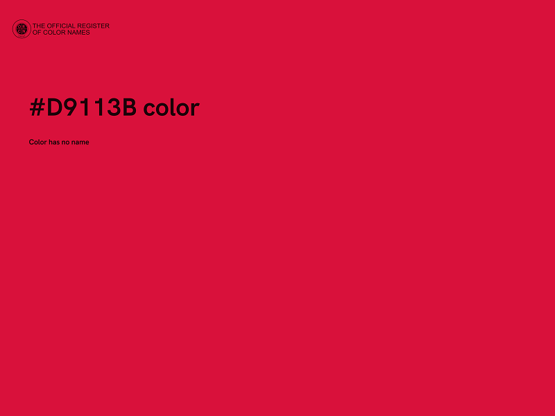 #D9113B color image