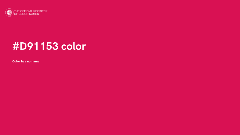 #D91153 color image