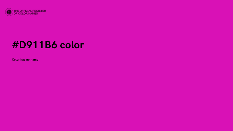 #D911B6 color image