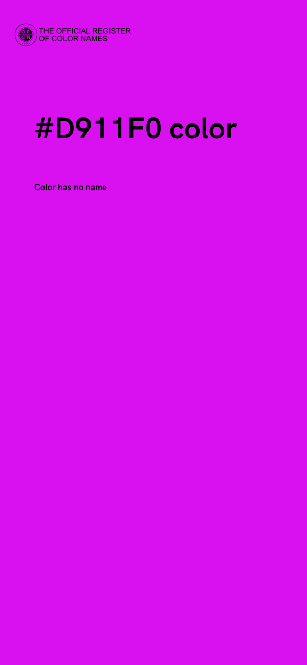 #D911F0 color image