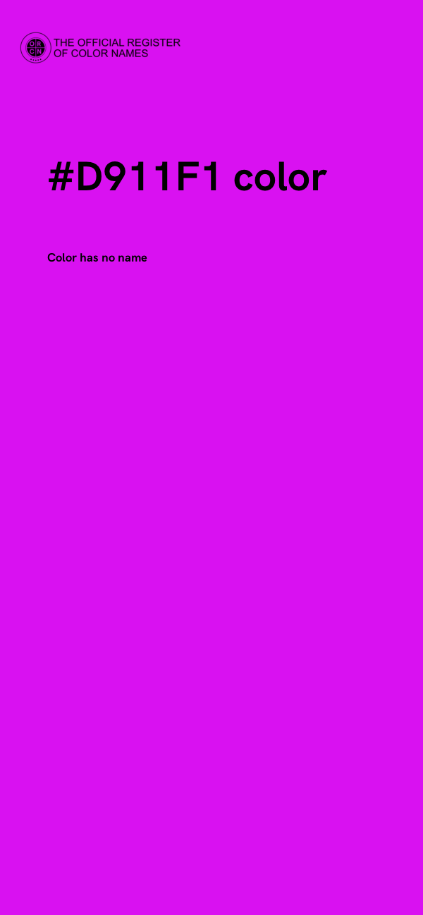#D911F1 color image