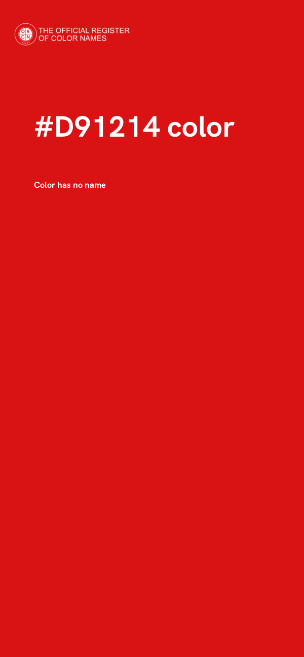 #D91214 color image