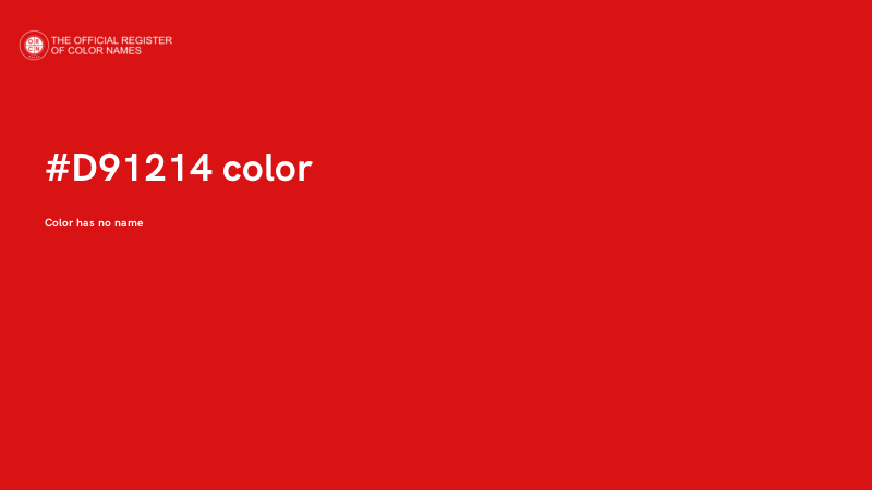#D91214 color image