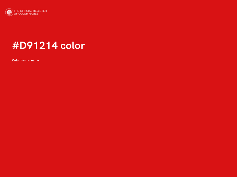 #D91214 color image