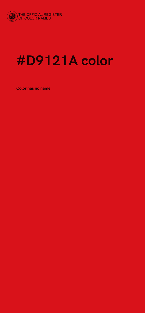 #D9121A color image