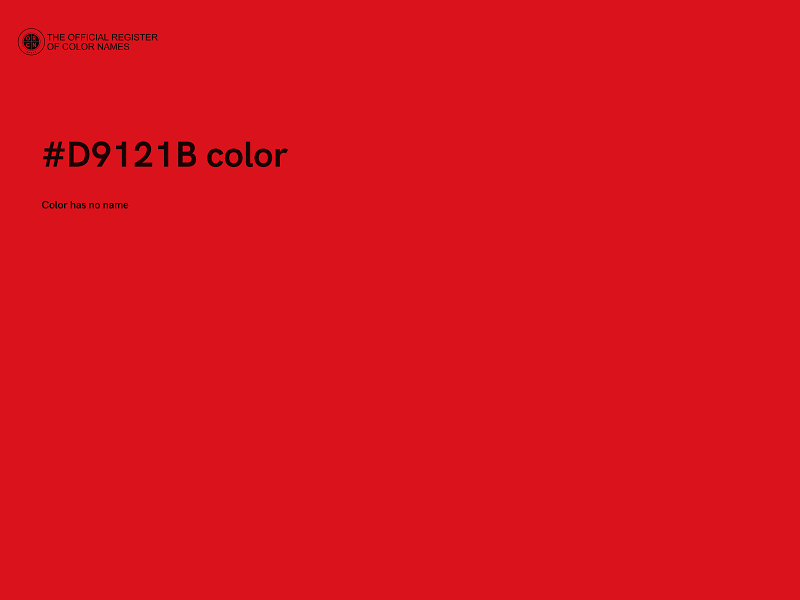#D9121B color image