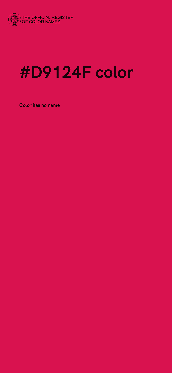 #D9124F color image