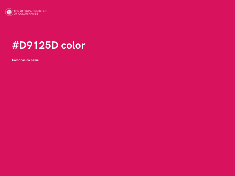 #D9125D color image