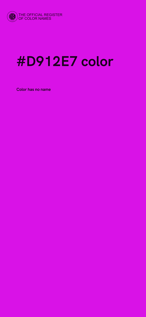 #D912E7 color image