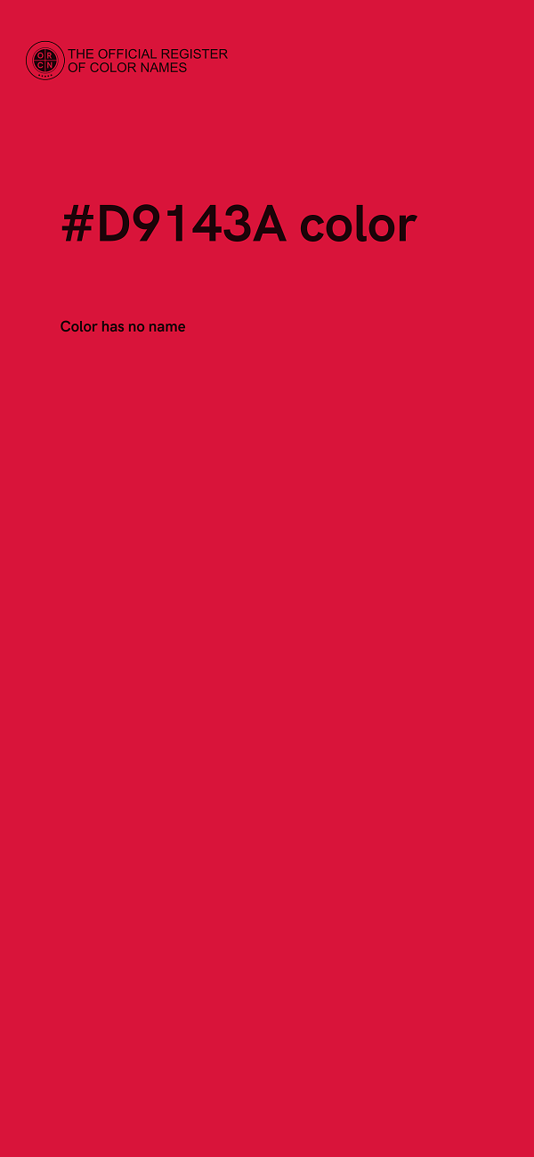 #D9143A color image