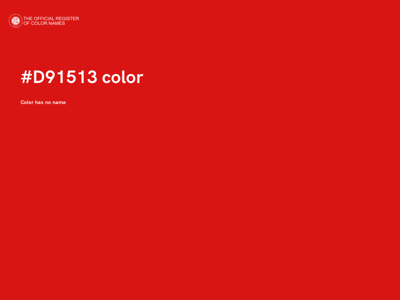 #D91513 color image