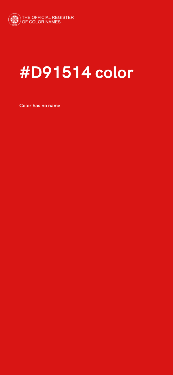 #D91514 color image