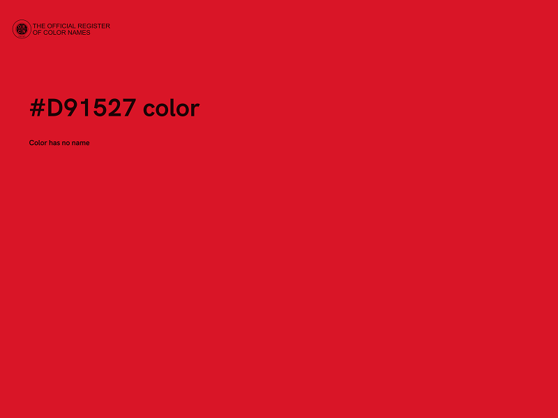 #D91527 color image