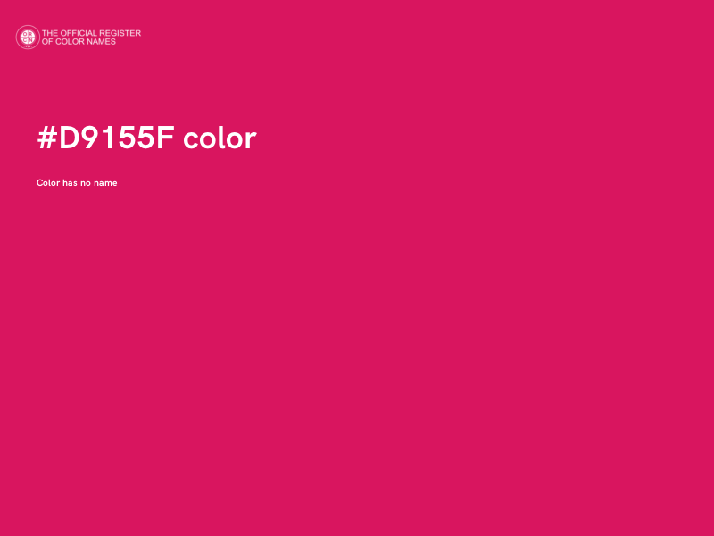 #D9155F color image
