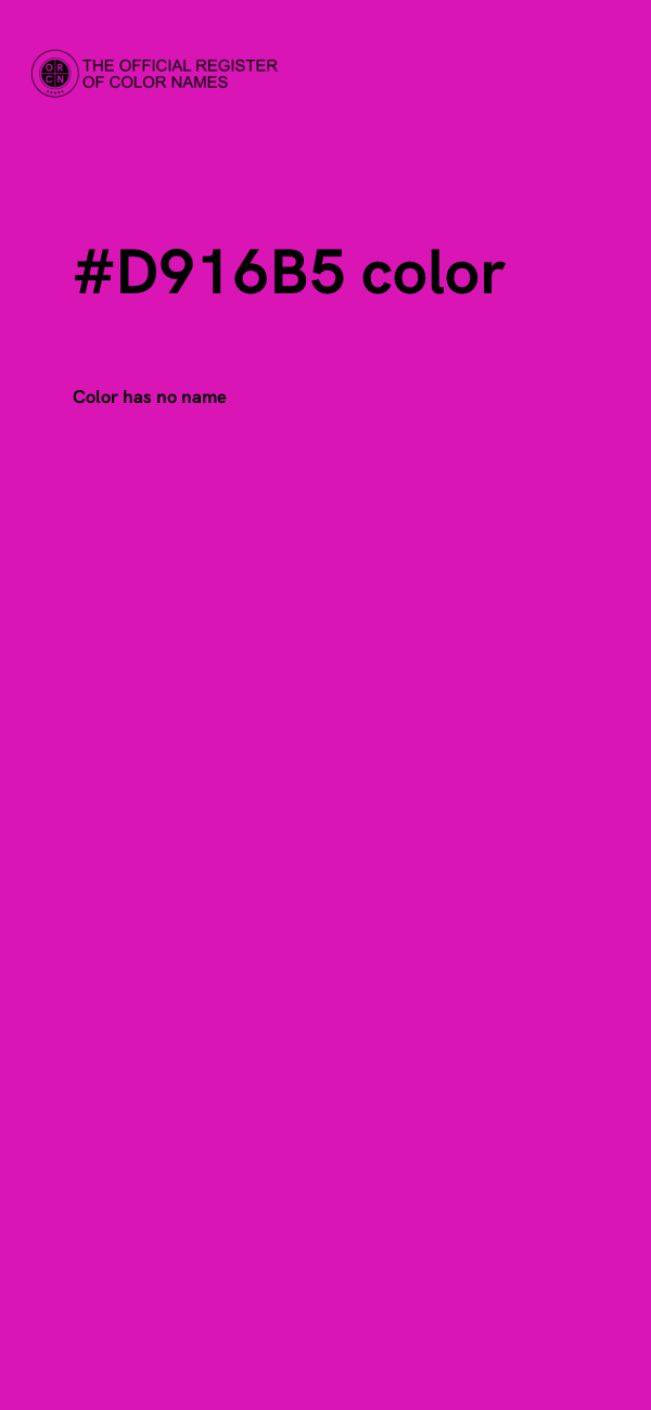 #D916B5 color image