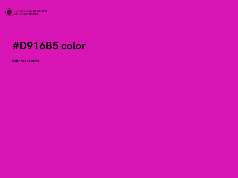 #D916B5 color image