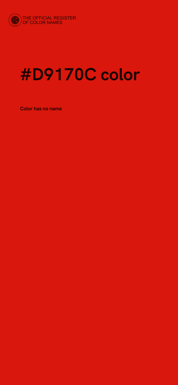 #D9170C color image