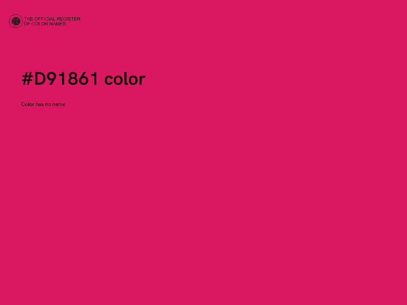 #D91861 color image