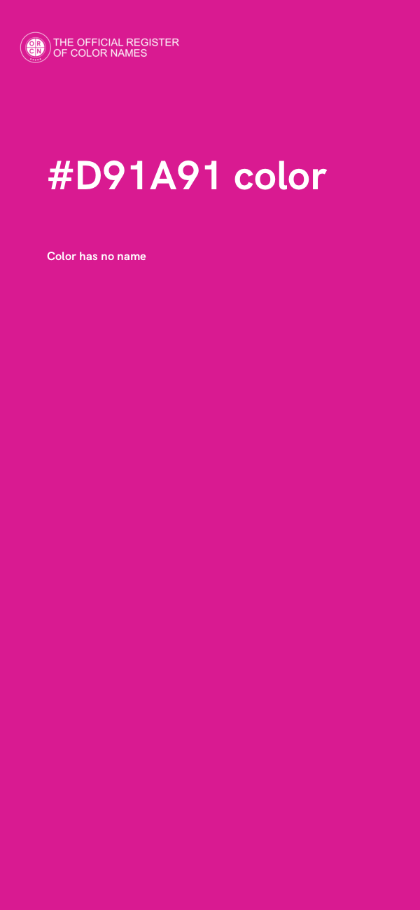 #D91A91 color image