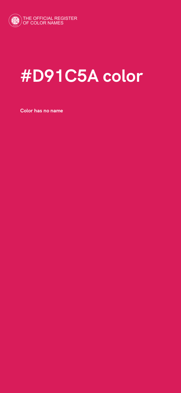#D91C5A color image