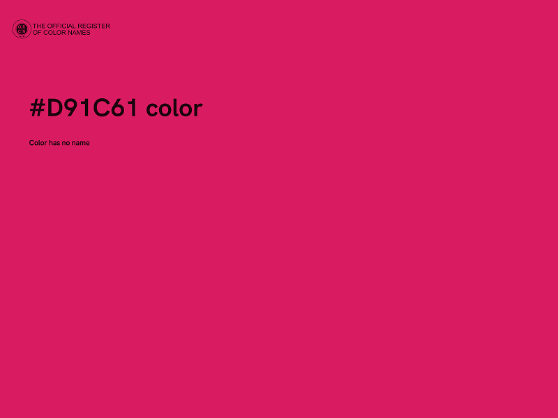 #D91C61 color image