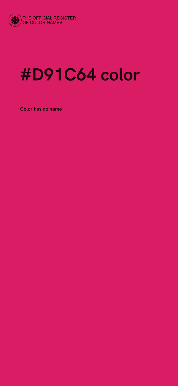 #D91C64 color image
