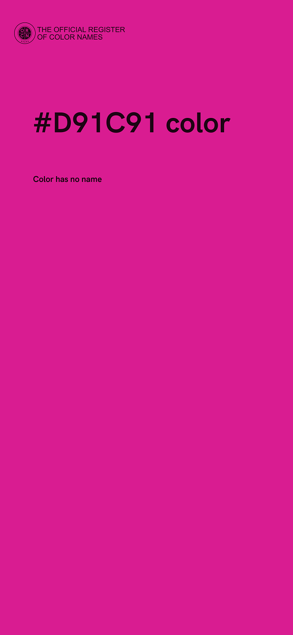 #D91C91 color image