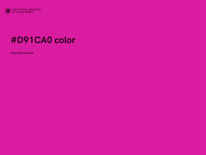 #D91CA0 color image