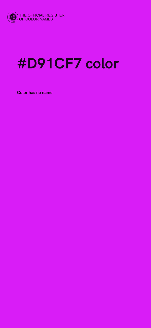 #D91CF7 color image