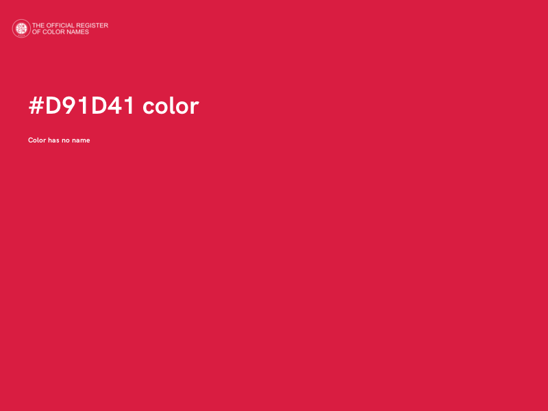 #D91D41 color image