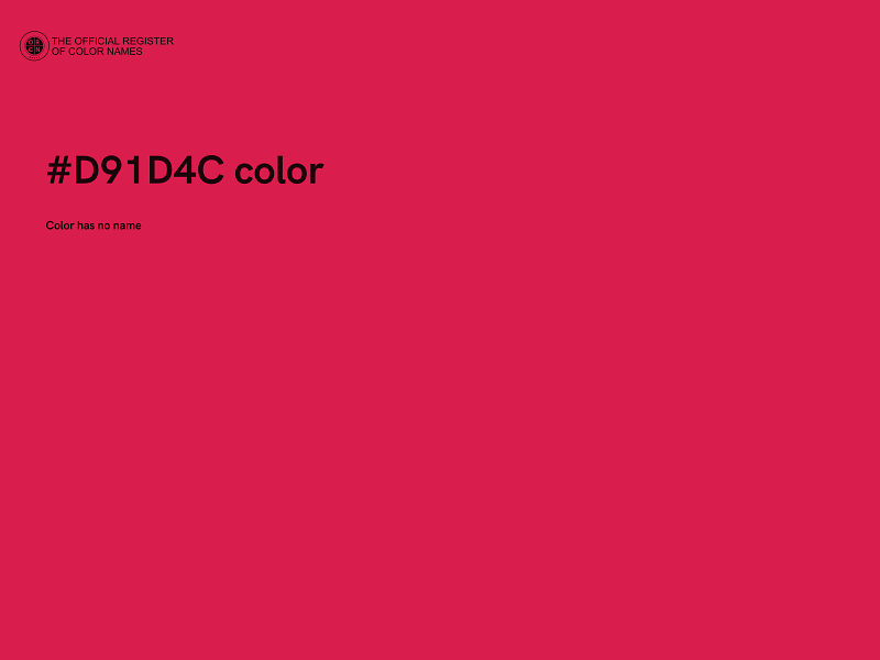 #D91D4C color image