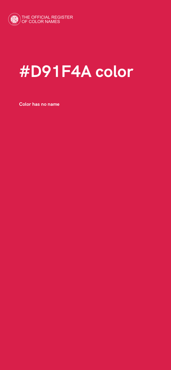 #D91F4A color image