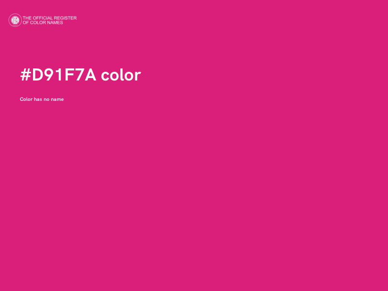 #D91F7A color image