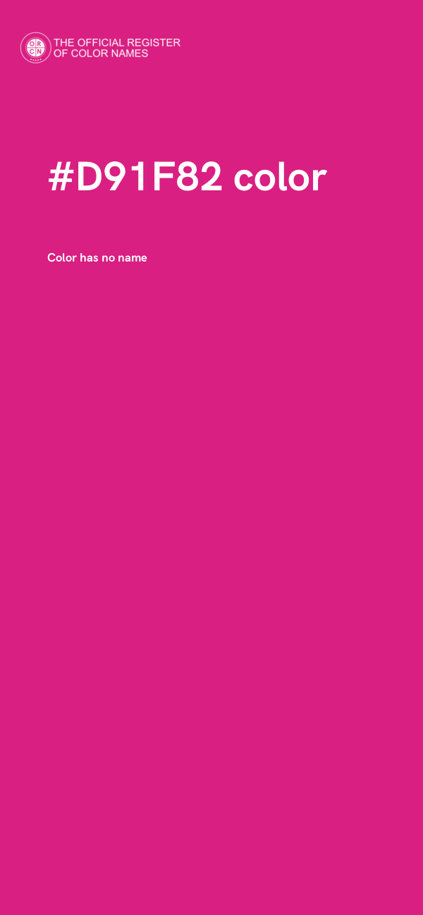 #D91F82 color image