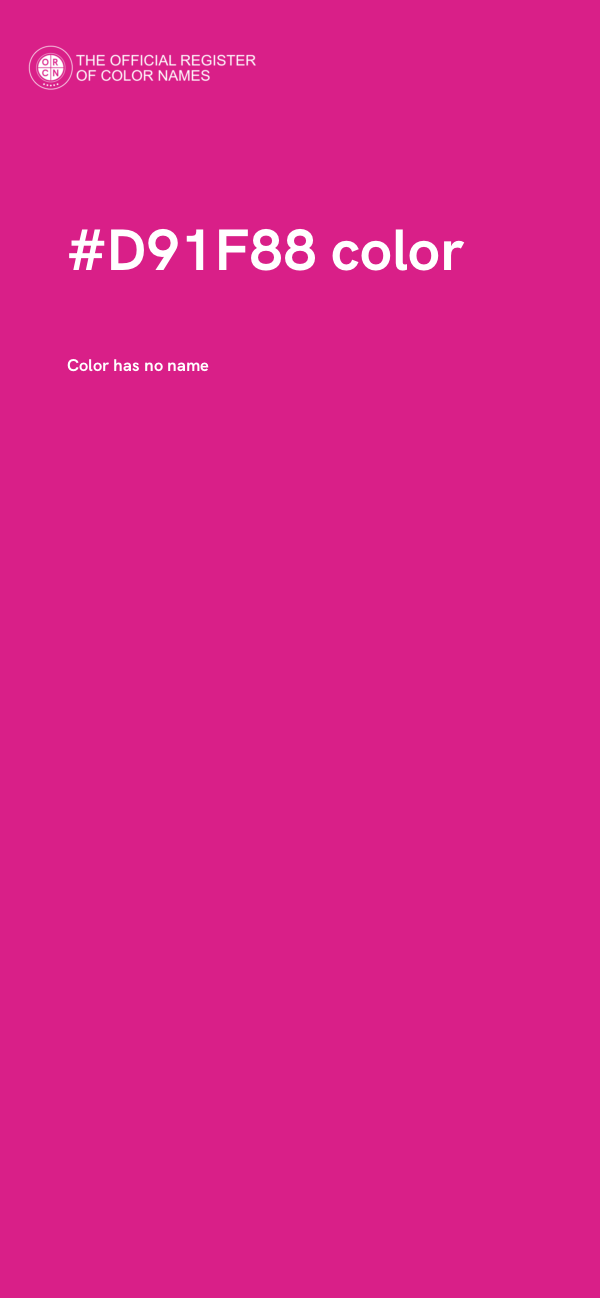 #D91F88 color image