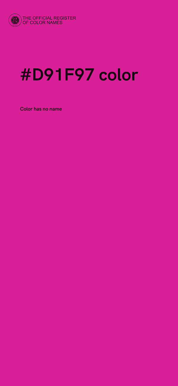 #D91F97 color image