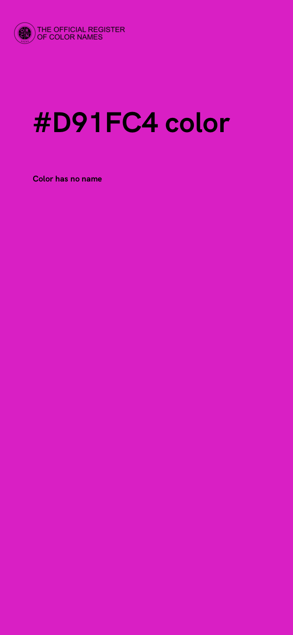 #D91FC4 color image