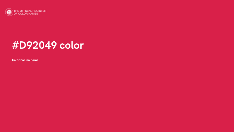 #D92049 color image